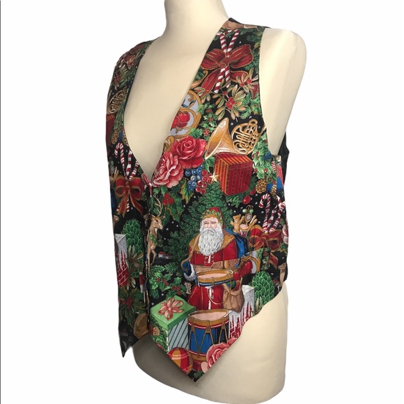 saddle river Jackets & Blazers - Vintage Saddle River Christmas Vest Sz M